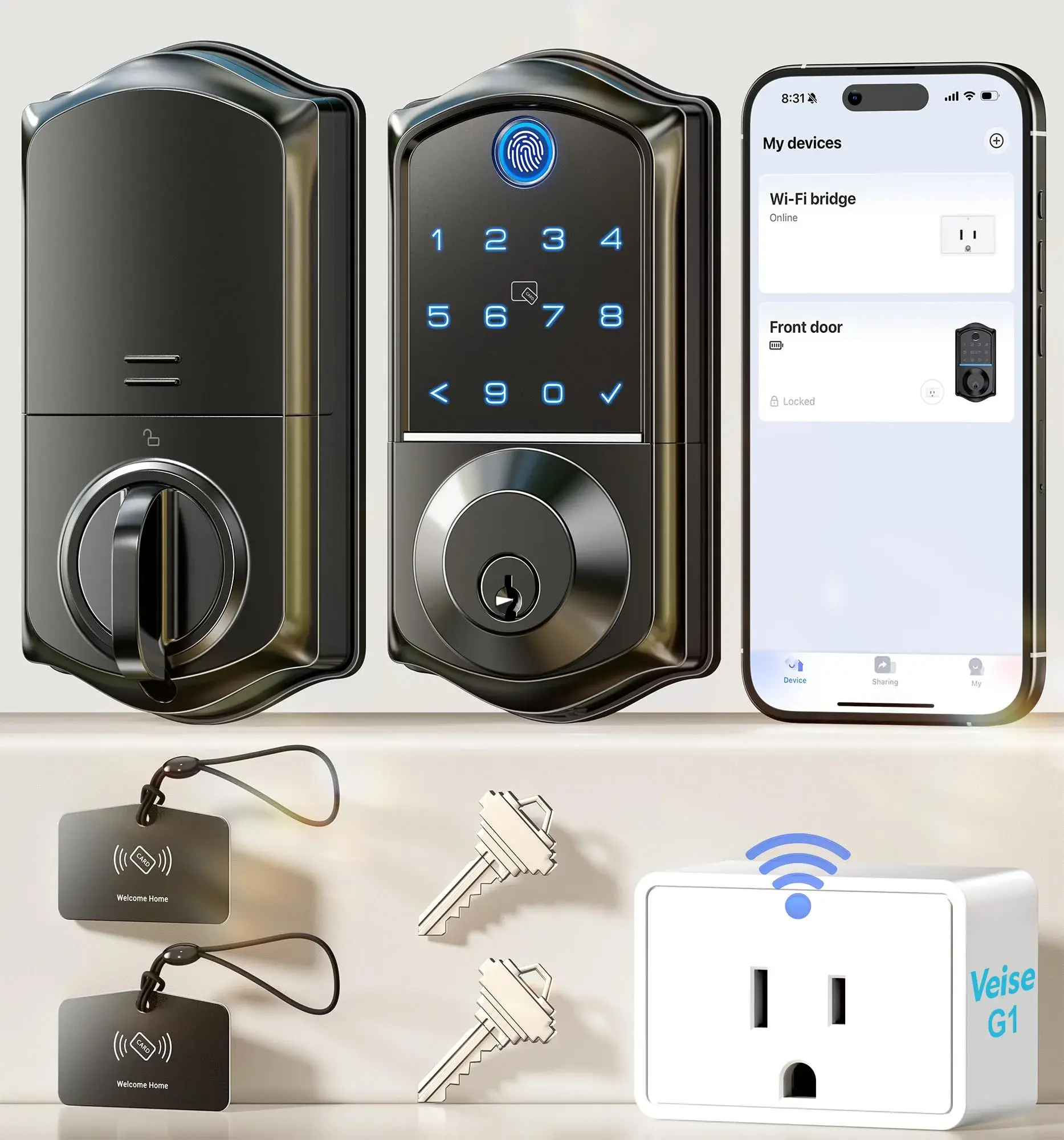 MOES Smart Fingerprint Door Lock