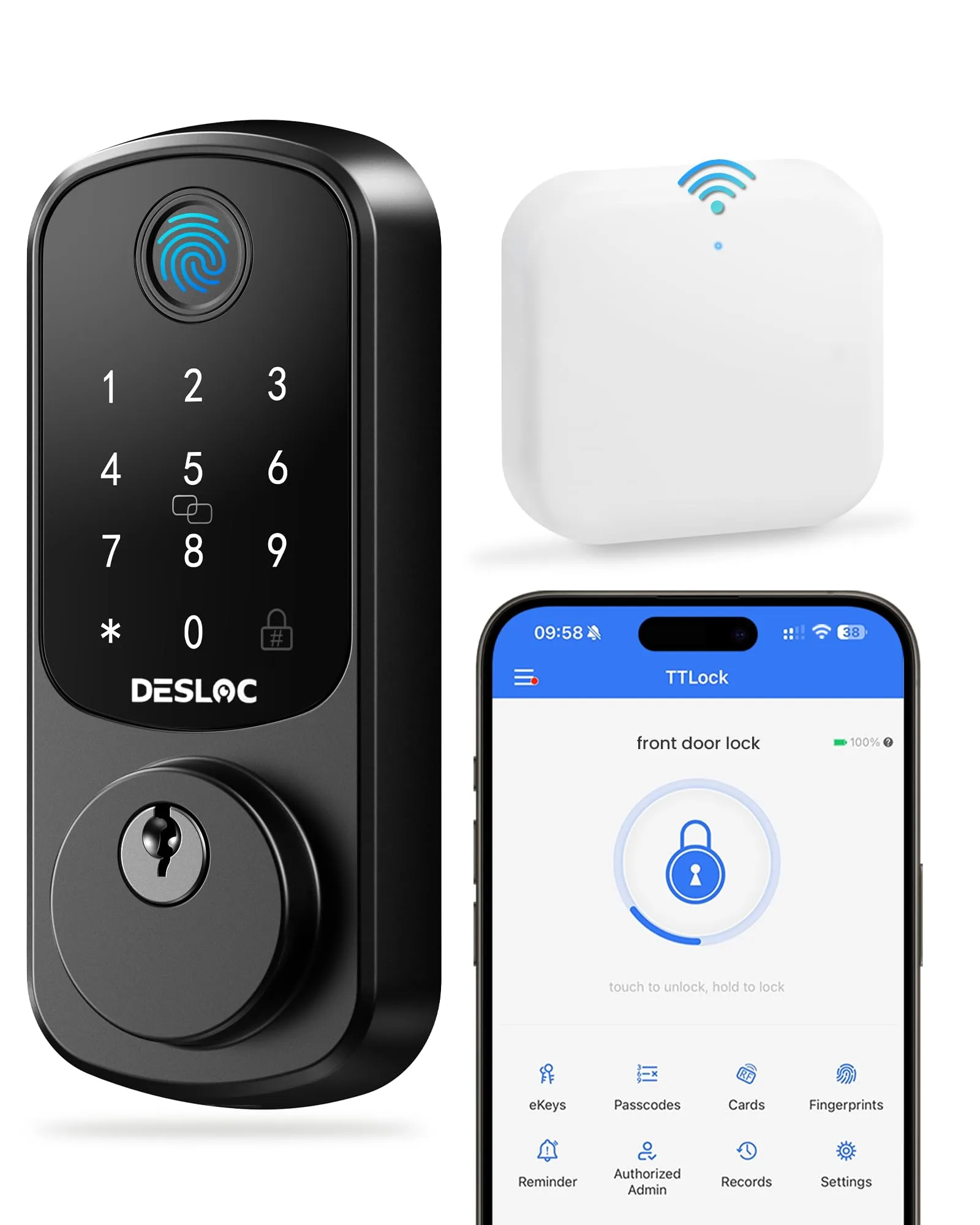 MOES Smart Fingerprint Door Lock image 3